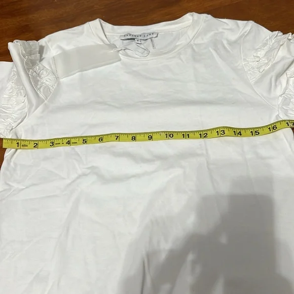 Endless Rose White Ruffle Sleeve Shirt - Picture 6 of 8